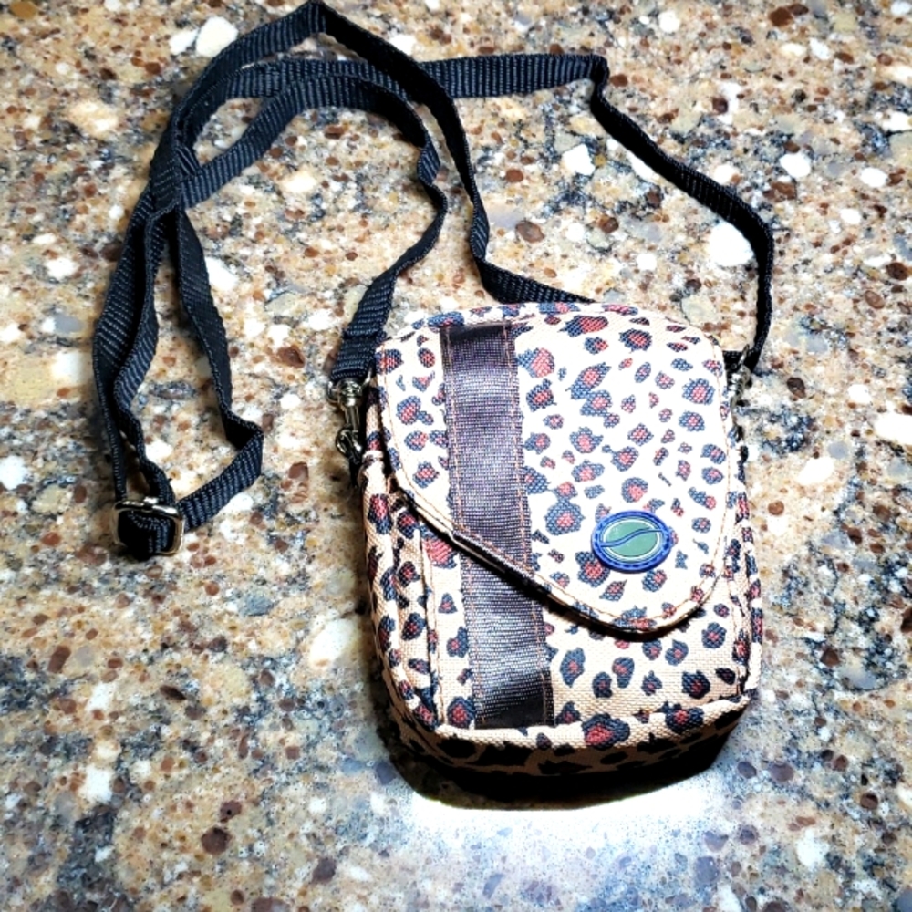 Leopard print mini travel bag
